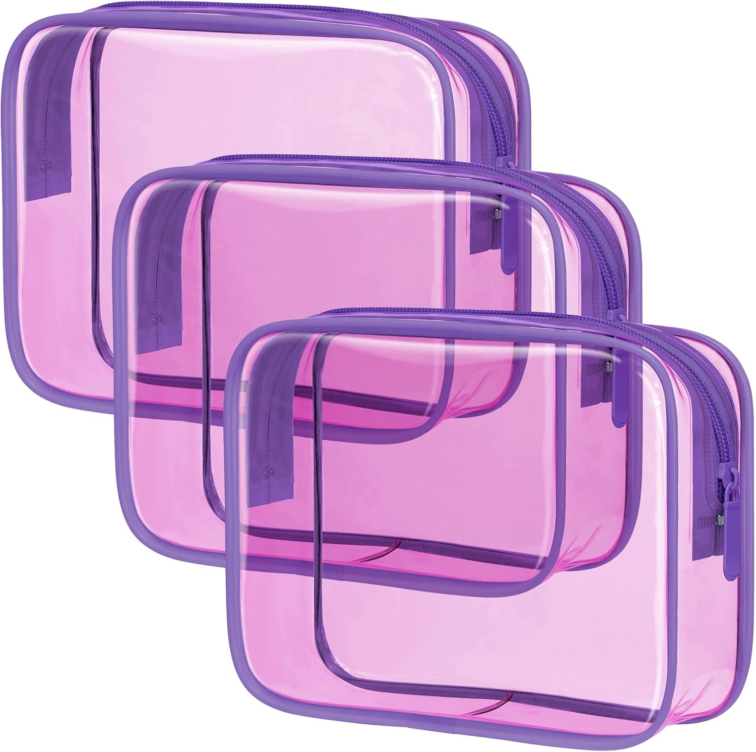 PACKISM TSA Approved Toiletry Bag 3 Pack Quartsized