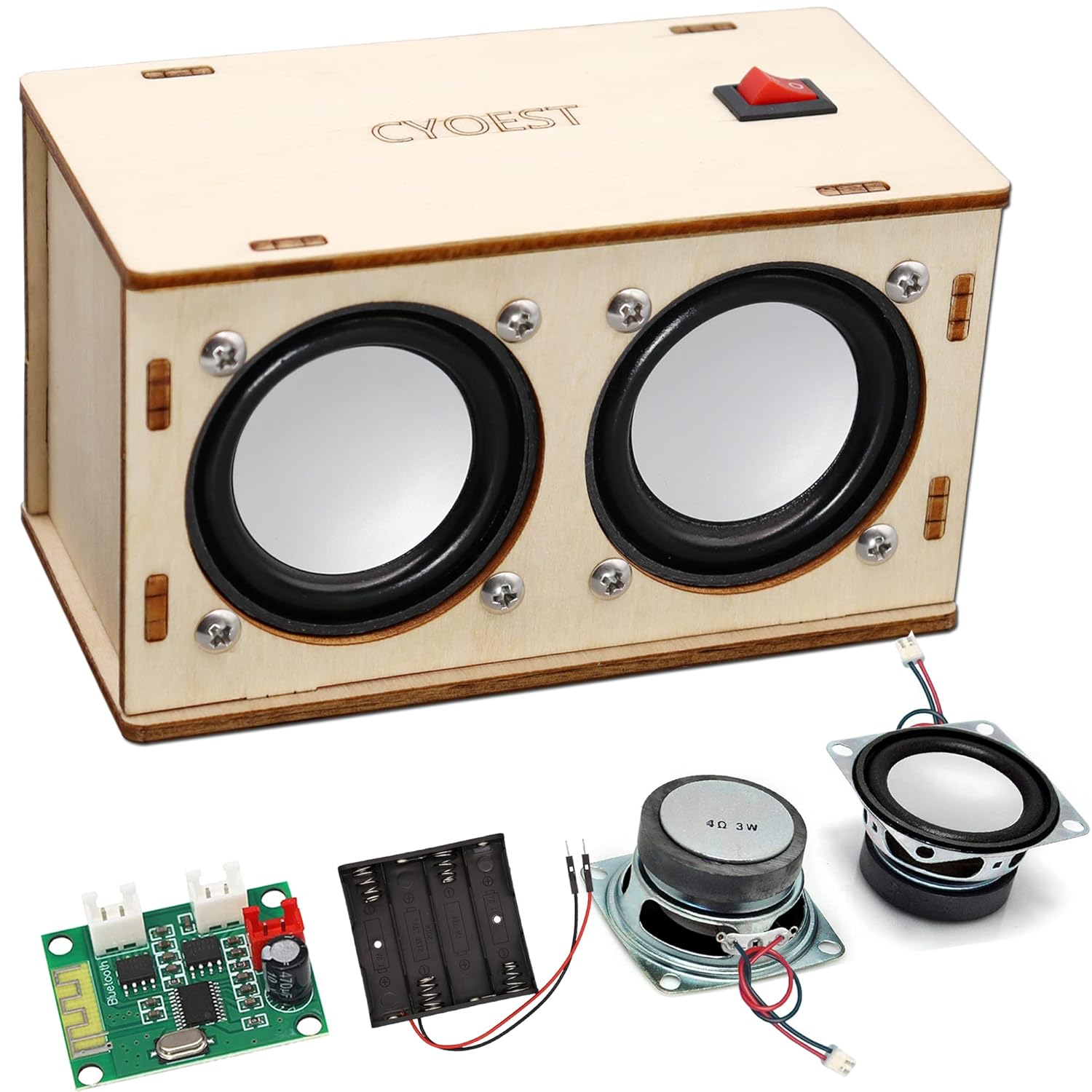STEM Projects for Kids Adults Build Your Own Bluetooth Speaker - Science Experiment Electronics Kit Beginners Starter DIY
