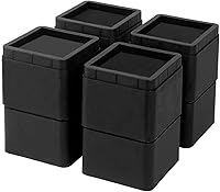 Vista 2 de BTSD-home Elevadores apilables para cama y muebles, elevadores de cama resistentes de 3 pulgadas para dormitorio, sofá, silla, mesa, 3 o 6 pulgadas