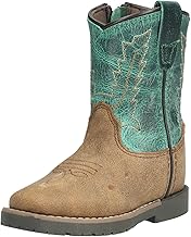Bottes Western Homme Smoky Mountain 6487 - Taille 7.5 - Cuir Marron Avec Broderies