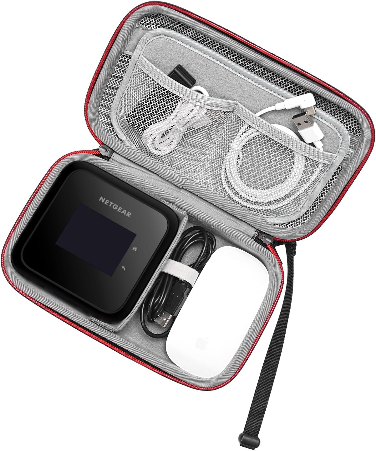 RLSOCO Electronic Organizer Case for MacBook Power Adapter Chargers Cables Power Bank/Apple Power Adapter ​​​​​​​/Apple Magic Mouse/Hard Drive/SD Card and more Electronics Accessories more (Black)