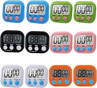 12 Pieces Large Screen Digital Kitchen Timer Count Up and On