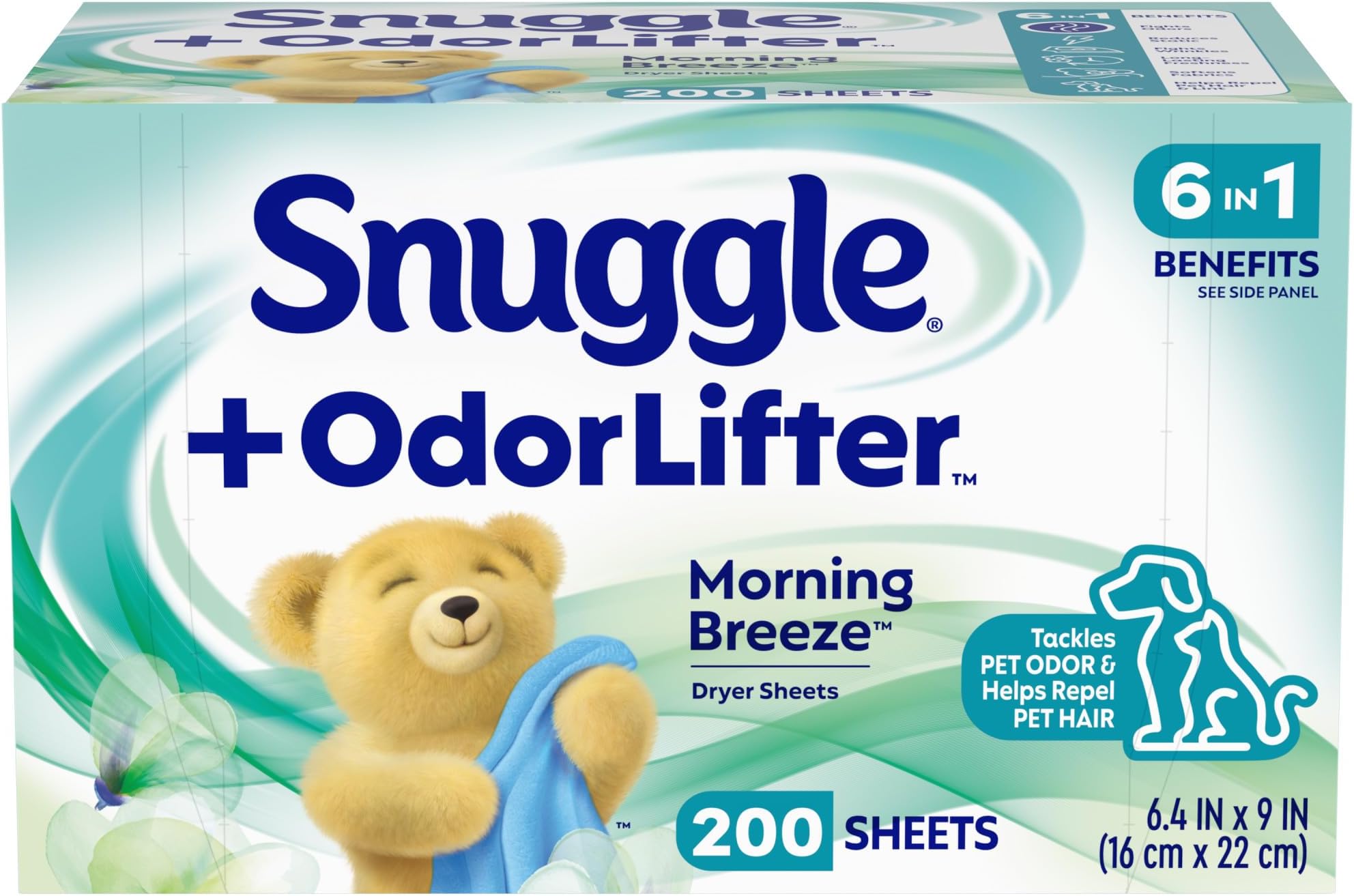 Snuggle Snuggle Plus superfresh Fabric Softener Dryer Sheets, Original, 200 Count, 200, 200 Count