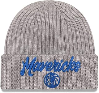 New Era Dallas Mavericks NBA 2020 Draft Knit Grey Beanie