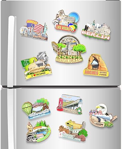 Miniatura 4 de Imán de nevera, Birmingham Inglaterra, de madera 3D, monumentos coleccionables, decoración hecha a mano