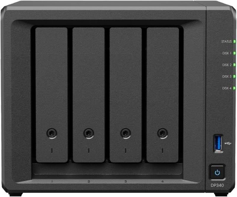 Synology DP340 ActiveProtect Device, 4x8TB HDD + 2x400GB SSD Memory, 16GB RAM, AMD R1600, up to 10GbE RJ45