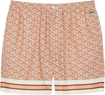 Lacoste Mens Relaxed Fit Monogram Shorts