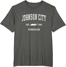 Johnson City Tennessee TN Vintage Athletic Sports Design T-Shirt