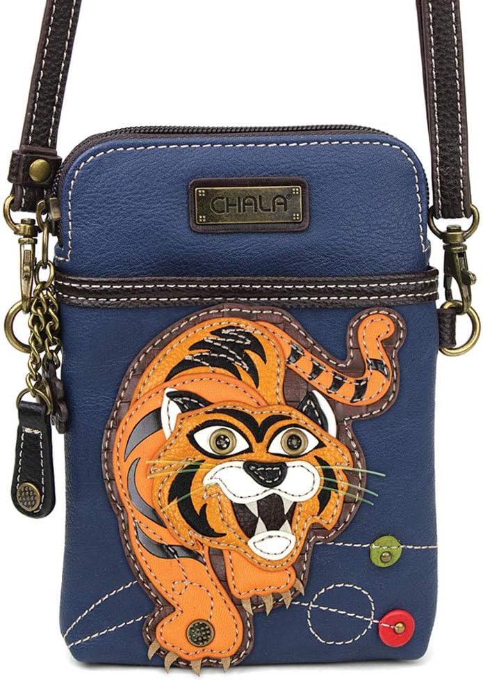 CHALA Crossbody Cell Phone Purse- Women's Wristlet Handbags Multicolor (Tiger)
