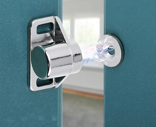 Miniatura 4 de ZFBB Paquete de 8 pestillos magnéticos para gabinete con imán para pestillo de gabinete, pestillo magnético para armario de cocina, cierre de puerta