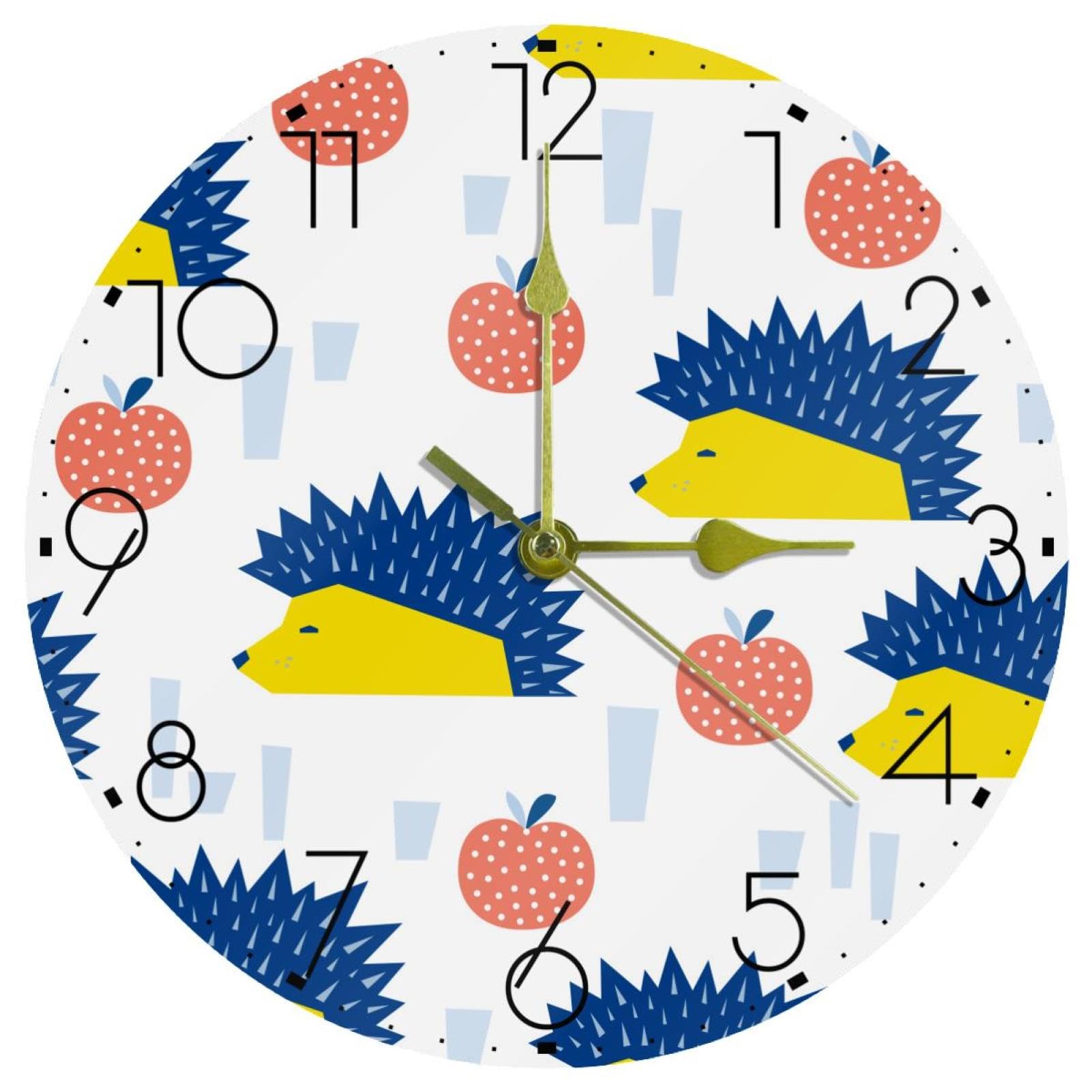 Horloge murale à piles silencieuse cuisine et salon 25,4cm