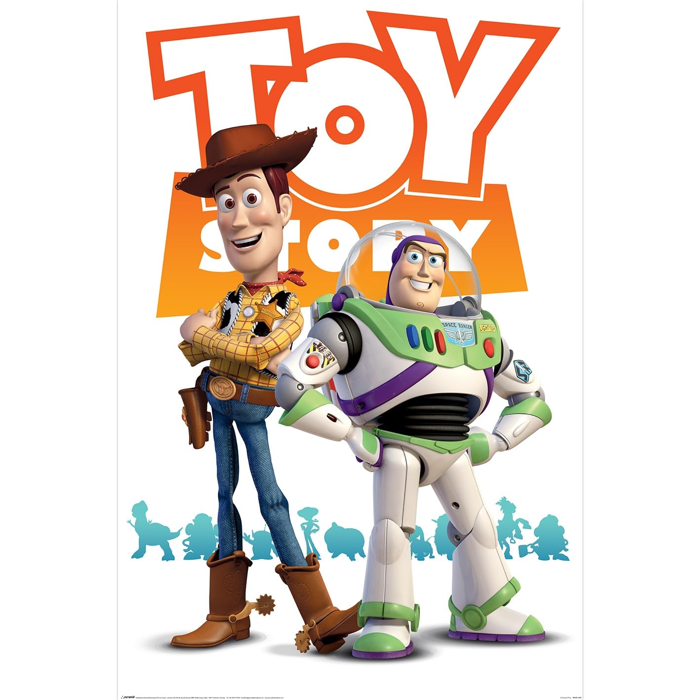 Toy Story Woody and Buzz Maxi Poster, Disney Pixar Character Wall Art, Iconic Movie Poster