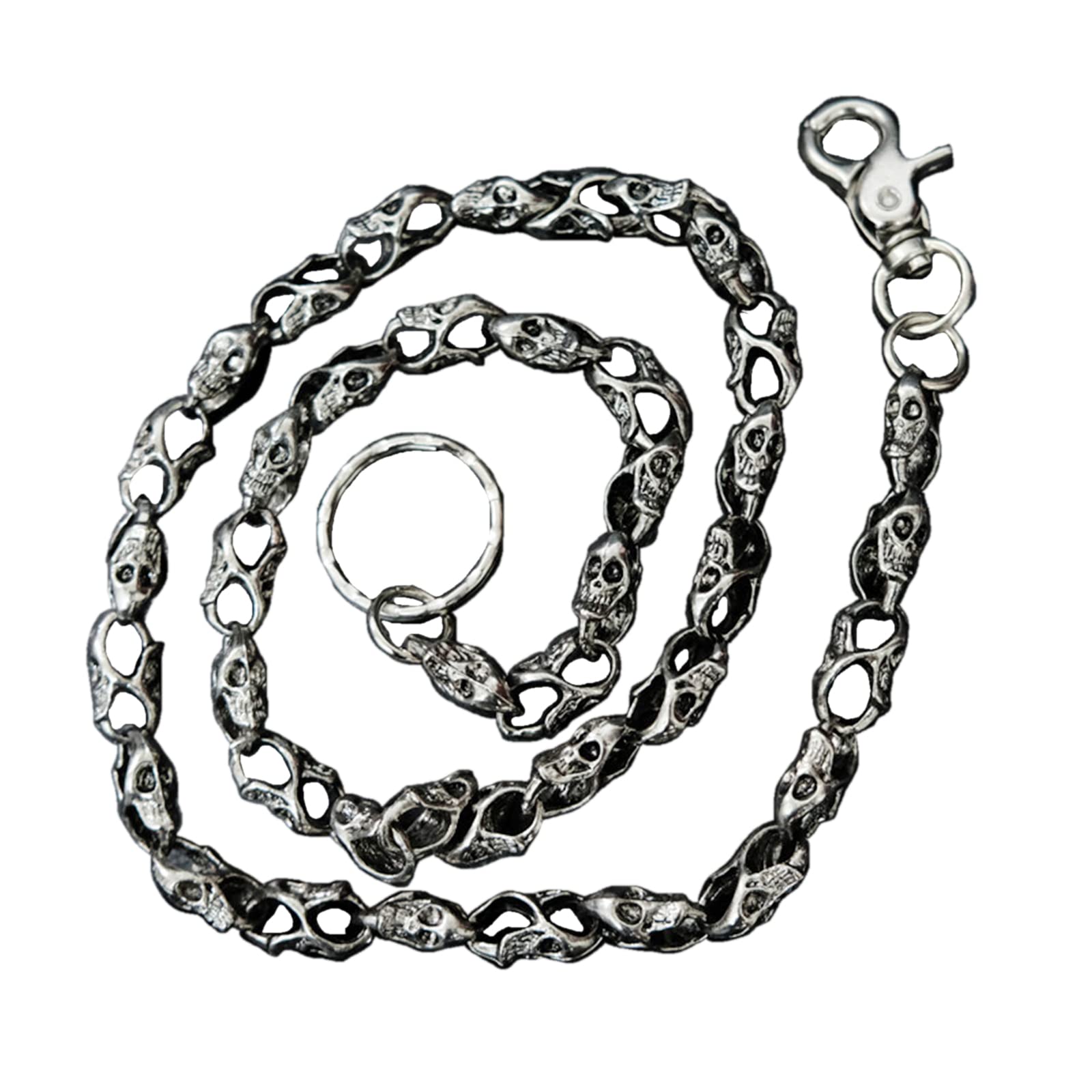 NIHENHAO Heavy Skull Wallet Chain Ethnic Punk Jean Chain Cool Skull Punk Trouser Chain For Bike Jean Gothic Rock Jewelry