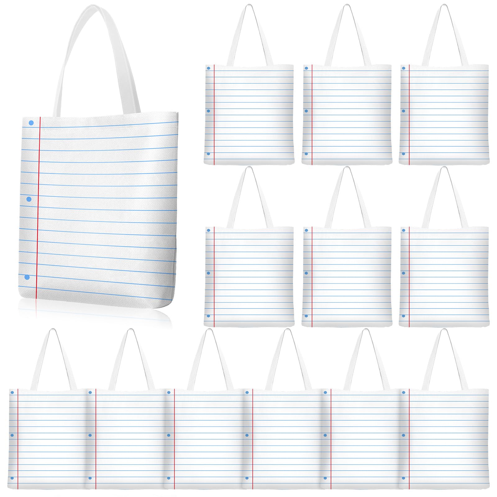 Borsa in tela per appunti con scritta "Thank You" (lingua italiana non garantita), regalo per insegnanti, per feste in ufficio