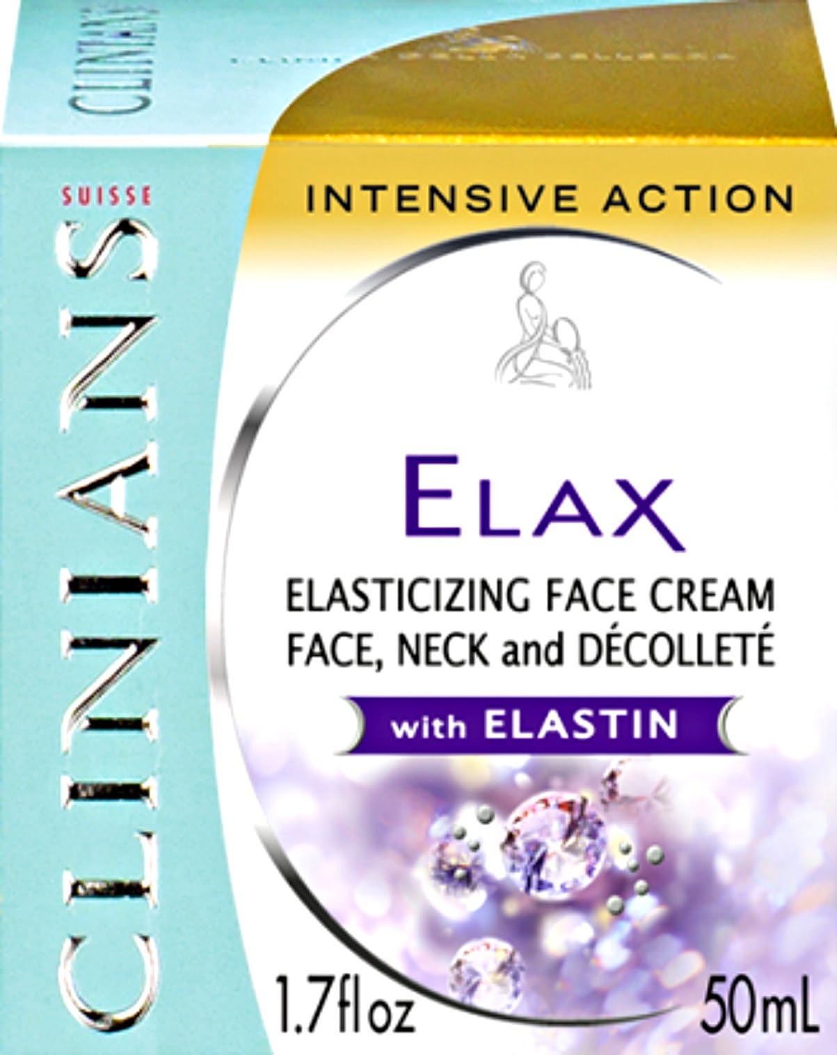 Clinians Elax - Elasticizing Face Cream - Face, Neck, and Decollete with Elastin 1.7 oz