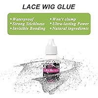 Vista 2 de DAN Technology Kit de pegamento y removedor de peluca de encaje, adhesivo impermeable para el cabello