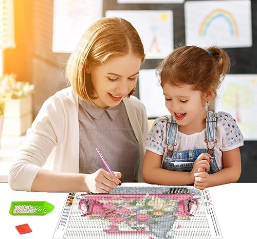 Miniatura 2 de Gnome Truck Diamond Painting Kits,5D Diamond Painting Kits for Adults Kids DIY Diamond Art Kits Full Round Drill Diamond Dots Painting with Diamonds