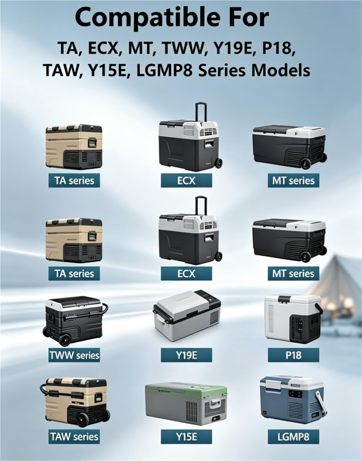 Compatible Con Alpicool TA/ECX/MT, Batería Integrada Nevera 15.6Ah 173Wh