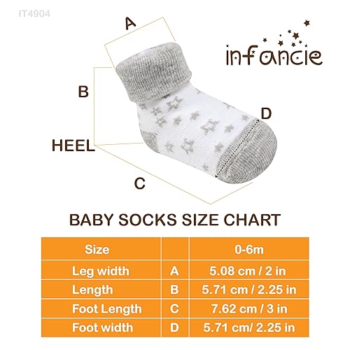 Miniatura 6 de Calcetines para bebé recién nacido, 12 pares (0-6 meses), zapatos suaves y acogedores para bebé, calcetines cálidos de primera calidad, regalo para