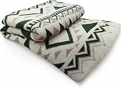 Manta Tricot Decorativa Poltrona Sofá Sala Tricô 150x95cm Decoração Elegante para Sua Sala (Verde)