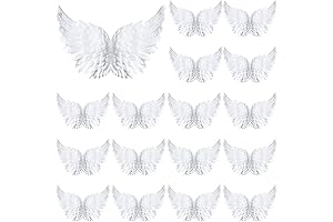 Angelic Embellishments: 3D Plastic Angel Wings for Crafting and Festive Decor
