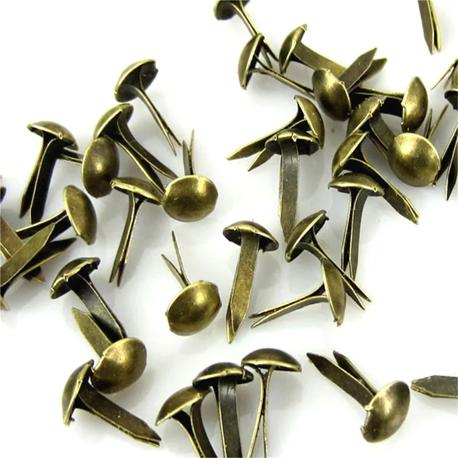 Splinten, 2000 Stück, 0,5 cm, Eisen, rund, Metall, Mini-Klammern für Scrapbooking, Zubehör, Verzierung, Befestigung, DIY, handgefertigte dekorative Brads, Bronzefarben