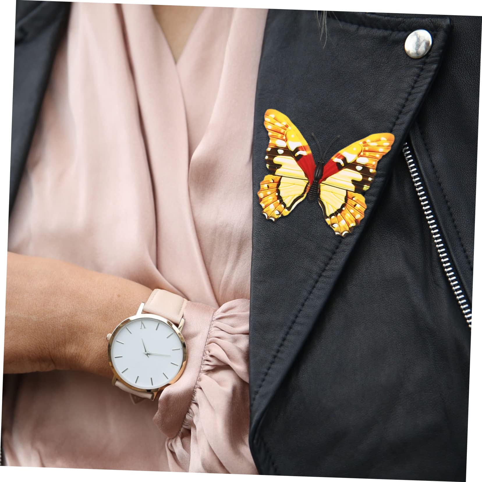 Broche de Solapa Pvc 100 Piezas Delicado para Niñas | Decorar Camisetas y Sombreros, Fácil de Guardar, No se Deforma, Estilo Variado y Encantador
