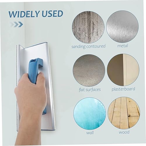 Miniatura 9 de Uonlytech Juego de 2 piezas de soportes para el cuerpo, lijadora de mano, soporte para papel de lija para pulir la pared, kit de lija, soporte de