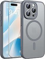 Vista 174 de FNTCASE - Funda para iPhone 15, iPhone 14 y iPhone 13, magnética, translúcida, fina y antigolpes, protección de grado militar, resistente a caídas