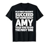 AMY Name Personalized Birthday Funny Christmas Joke T-Shirt
