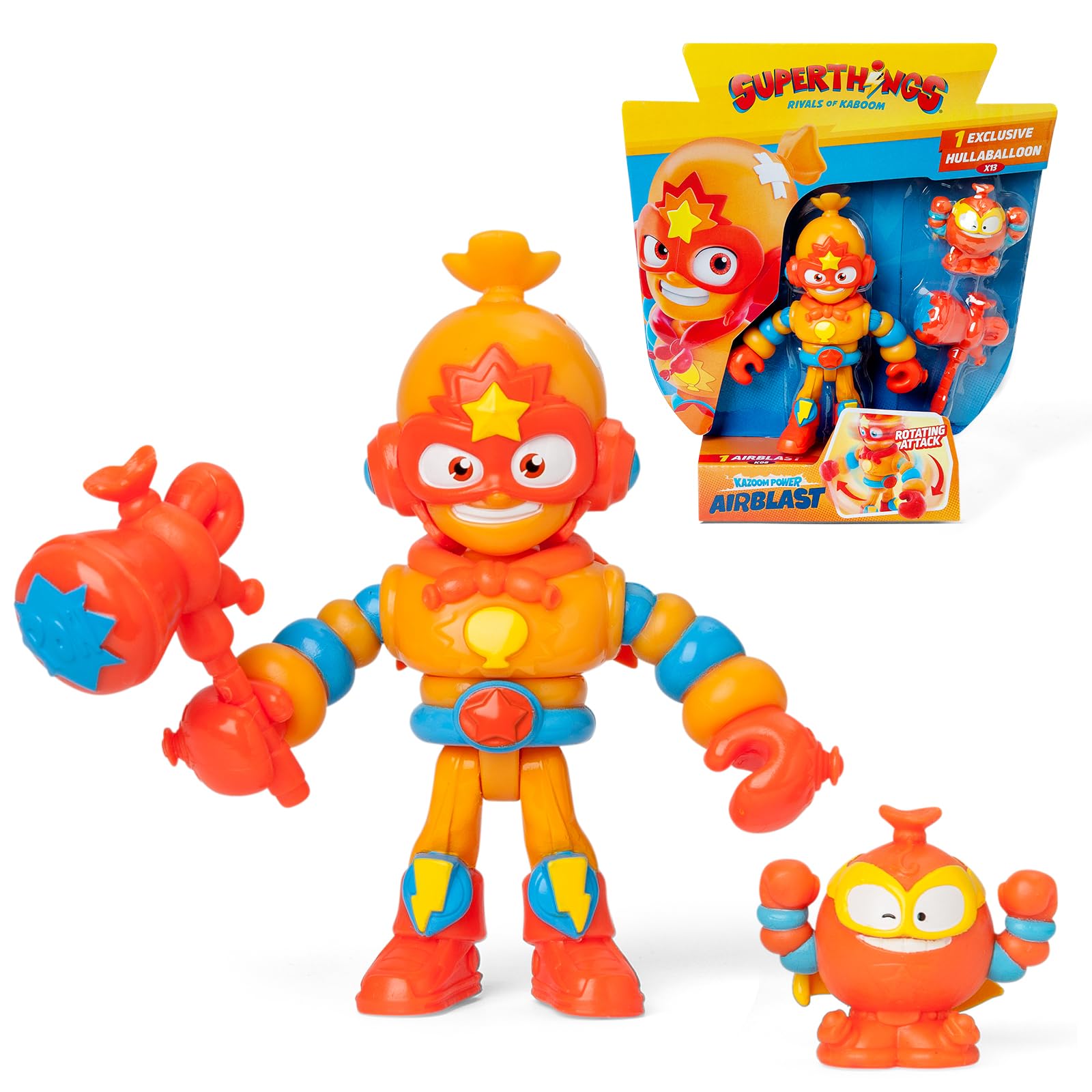 SUPERTHINGS KAZOOM POWER – Kazoom Kids. Articulated Airblast action figure from the animated series “Superthings Kazoom Power”
