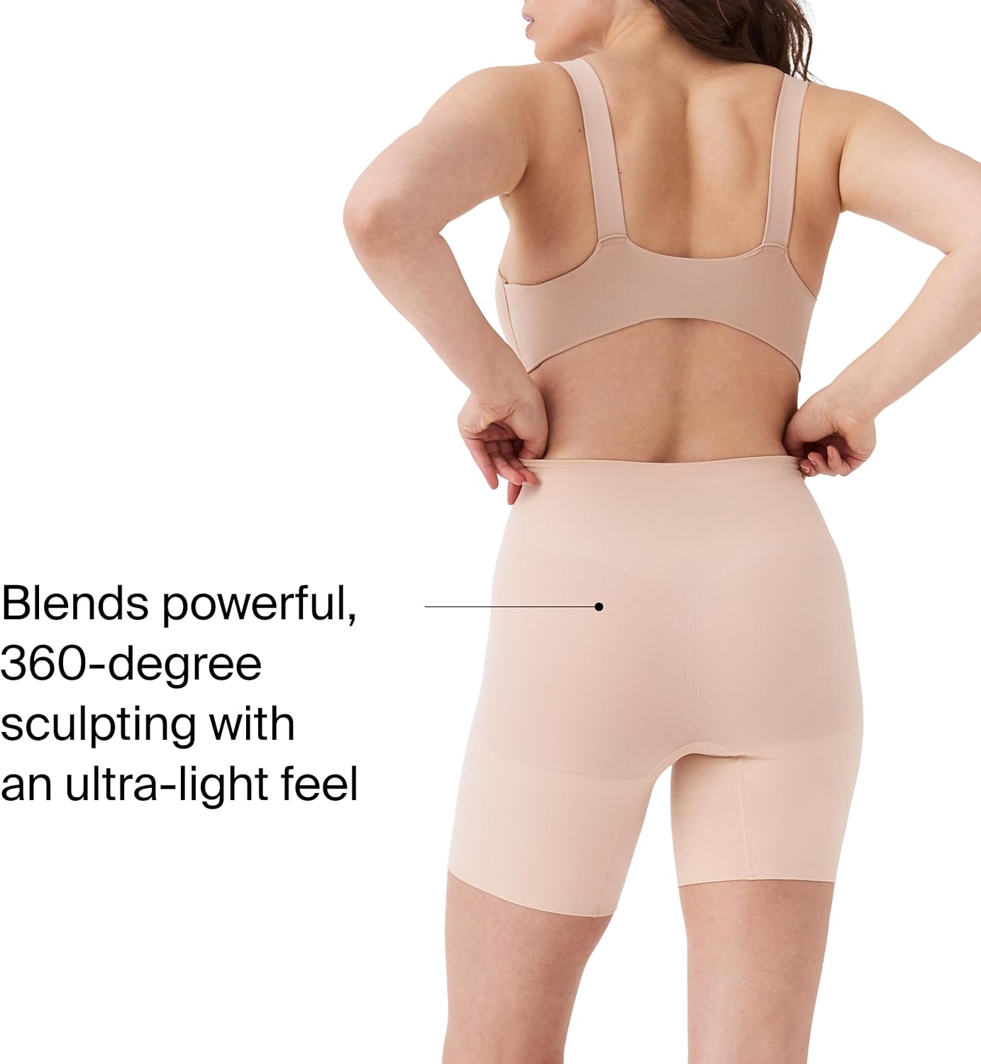 SPANX SPANXsculpt Power Series Mid-Thigh Short - Core Shapewear - Lightweight, All-Day Shaping & Support - Image 4