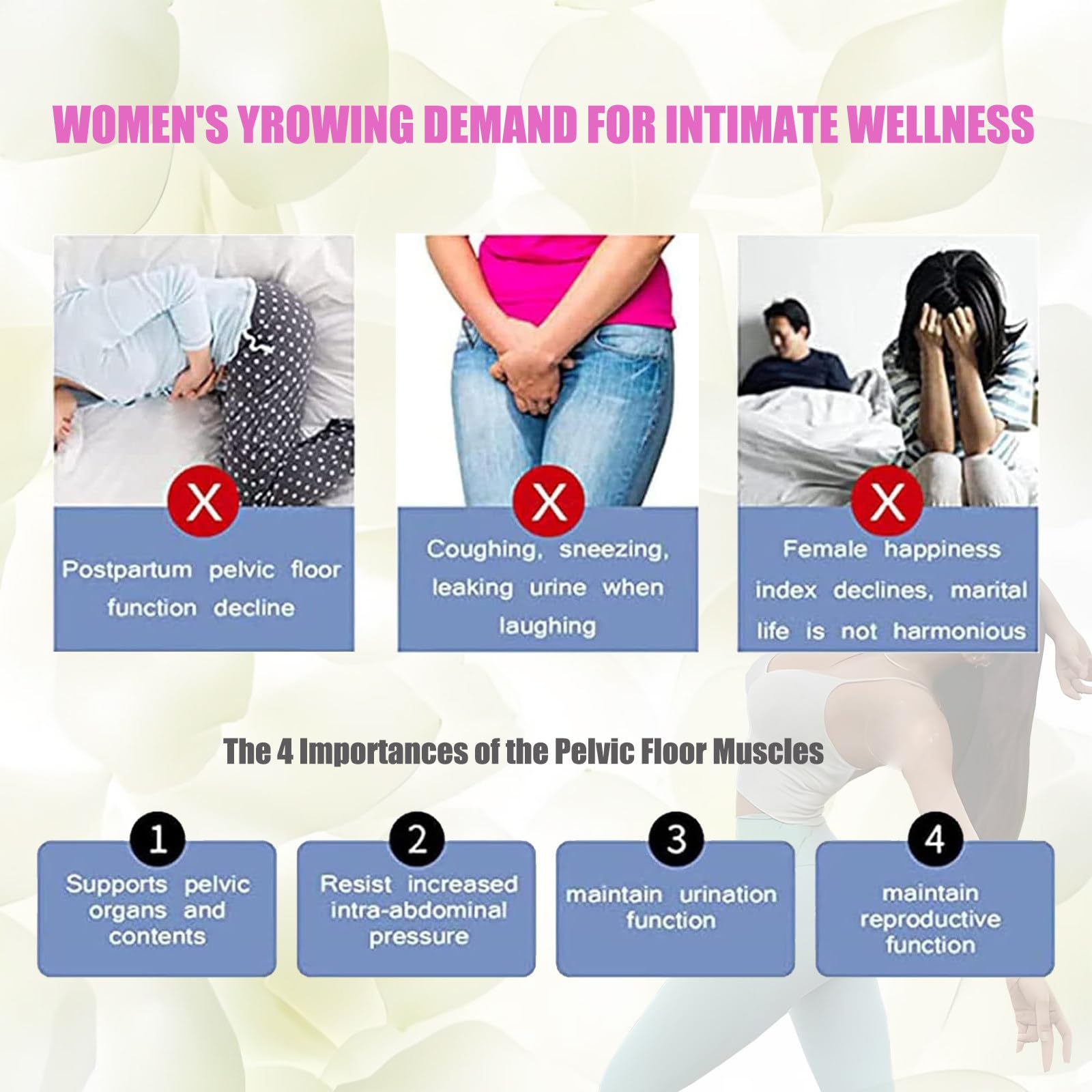 Allenatore muscolare del pavimento pelvico, dispositivo magnetico per il recupero post-partum e la salute della prostata, migliora la forza, supporta il condizionamento muscolare per uomini e donne