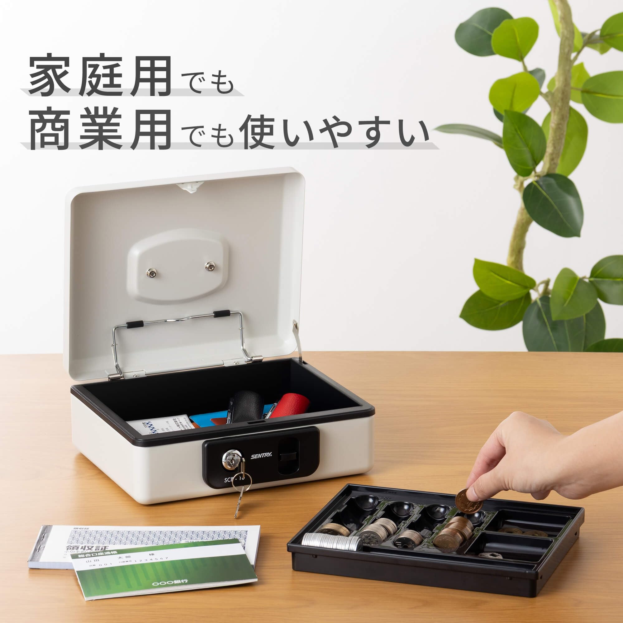 Amazon.co.jp: SENTRY (セントリー) 金庫 手提げ金庫 小型 キャッシュ