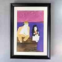 PK額装品 和田誠 映画 がんばれベアーズ A3額入 ポスター風 イラスト PK額装品 和田誠 映画 がんばれベアーズ A3額入 ポスター風 イラスト