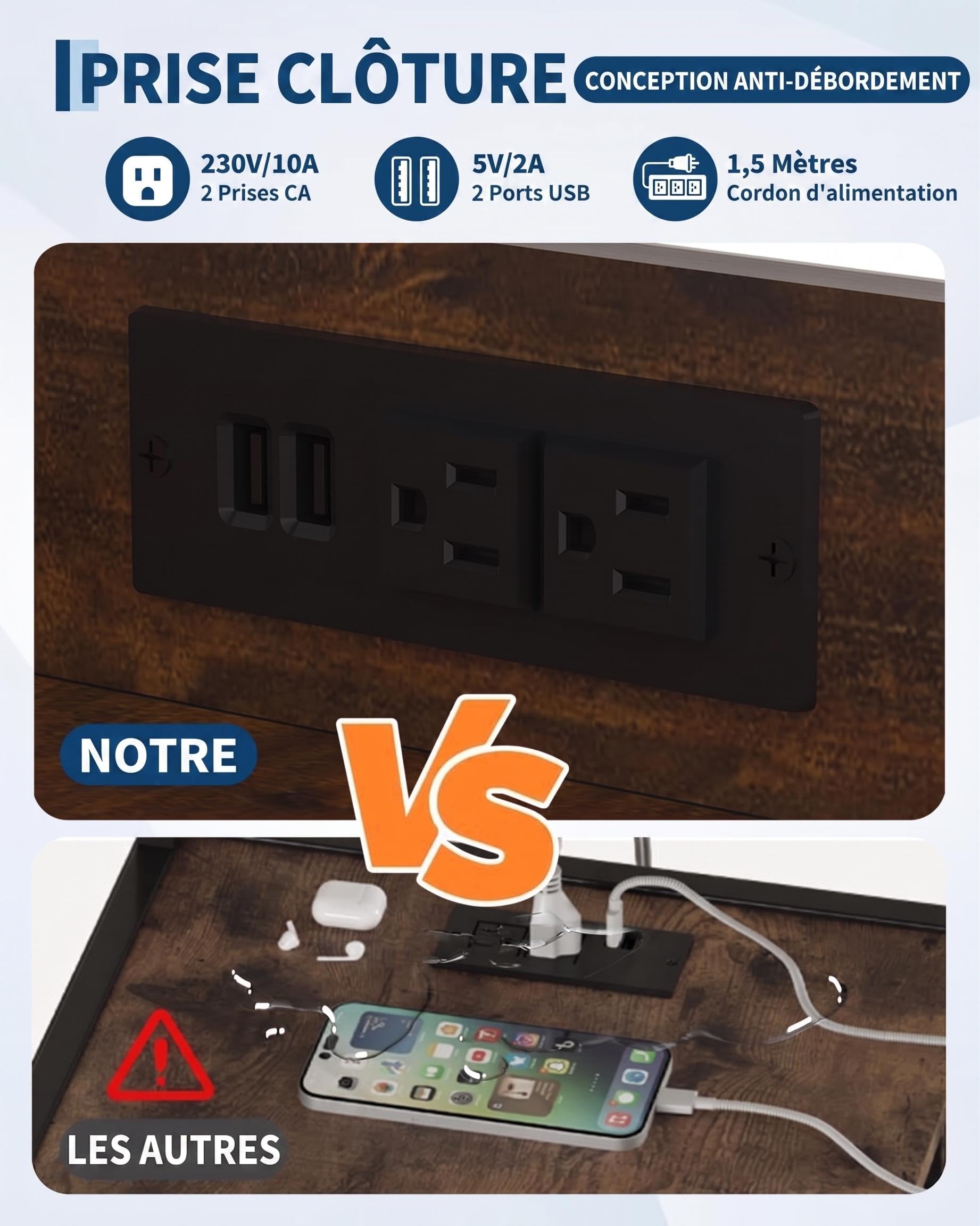 Garvee Vitrine à vin courbée en MDF avec 4 étagères – Porte vitrée et éclairage LED – Meuble Bar indépendant Moderne pour Salon – Rangement Bouteilles et Verres – Facile à Nettoyer – Marron