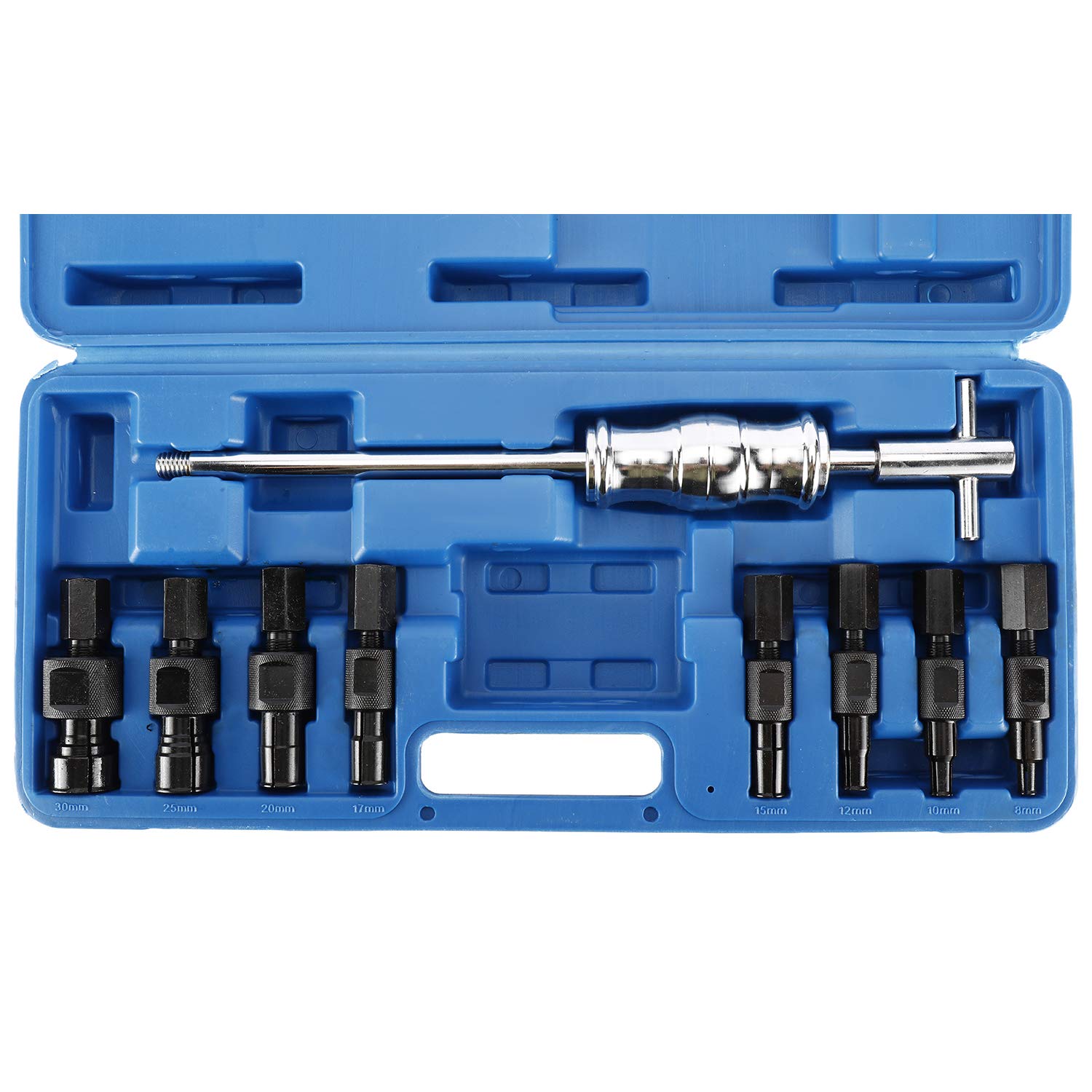 FreeTec 9pc 8-32mm Attrezzo Interno del Cuscinetto del Martello del Dispositivo di Rimozione del Dispositivo di Rimozione Dell'insieme del Cuscinetto Interno (Blu)