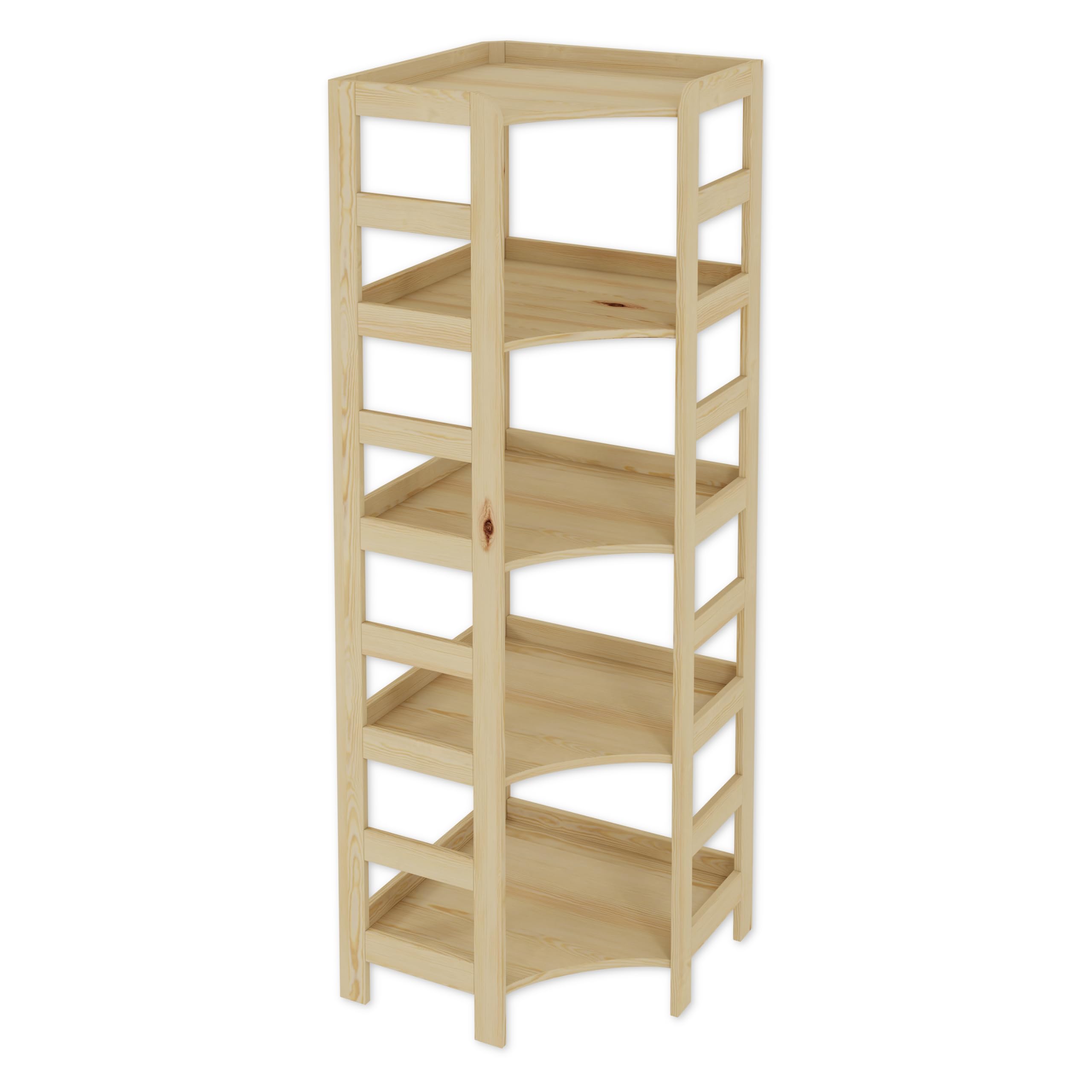 S02 Rek, licht eiken, 3 planken - Compact rek in licht eiken