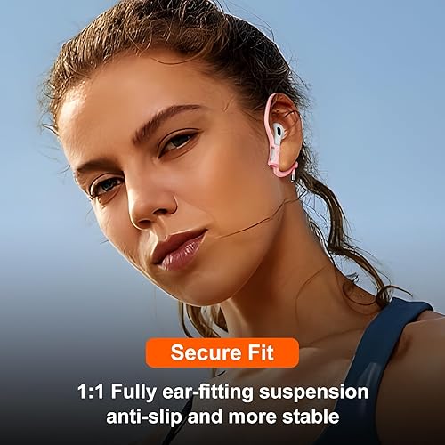 Miniatura 7 de [2 pares] Haireca - Ganchos para los oídos para AirPods Pro 3, 2, 1 y AirPods 4, 3, 2, 1, [ajustables] Diseño ergonómico antideslizante, clip de