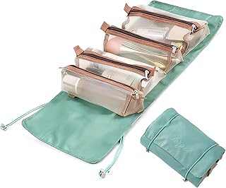 Bolsa de maquillaje 4-en-1 bolsa organizadora...