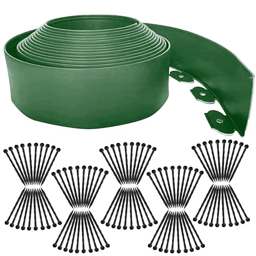 Landscape Edging 66FT,Garden Edging Borders [Extra Tall 4IN High] with