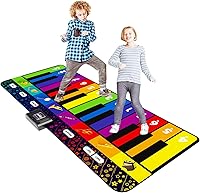 SUNLIN 6ft Giant Floor Piano Mat for Kids - 24 Keys, 10 Songs, Record & Playback, Dance Musical Toy Ages 3-10