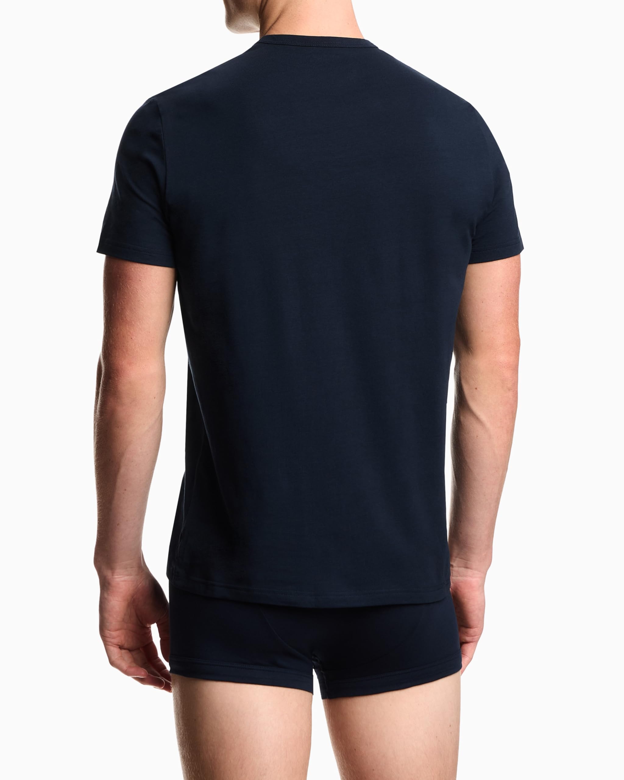 Emporio Armani Mens Cotton Crew Neck T-Shirt 3-Pack product thumbnail 4