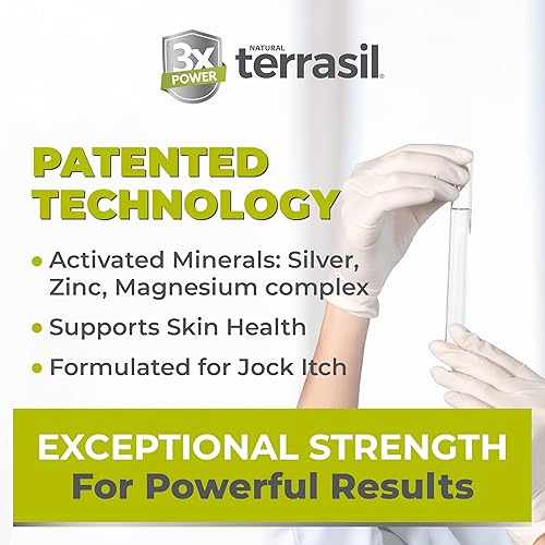 Miniatura 5 de terrasil Jabón en barra de Jock Itch para sarpullido por picazón jock. Cuidado calmante y tratamiento para piel ardiente, escamosa, irritada. Jabón