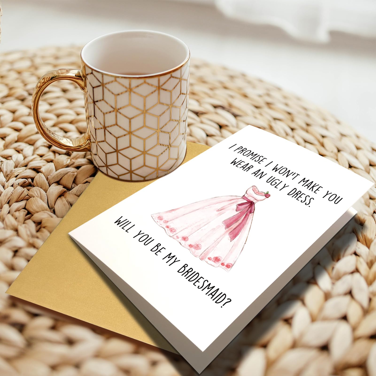 Brautjungfern-Karte „Will You Be My Bridesmaid?“ – Überraschungskarte Für Die Beste Freundin, Lustige Einladung, PC450