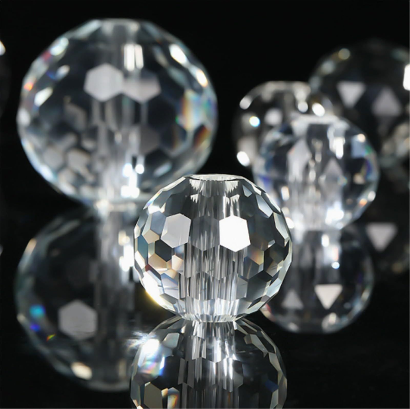 Feng Shui Sfera Di Cristallo Prismi Di Cristallo Con Sfera Di Cristallo Trasparente Decorazione Con Sfera Di Vetro For La Casa, Il Ristorante, L'hotel, Ecc Per Meditazione Decorazione(Clear 1)