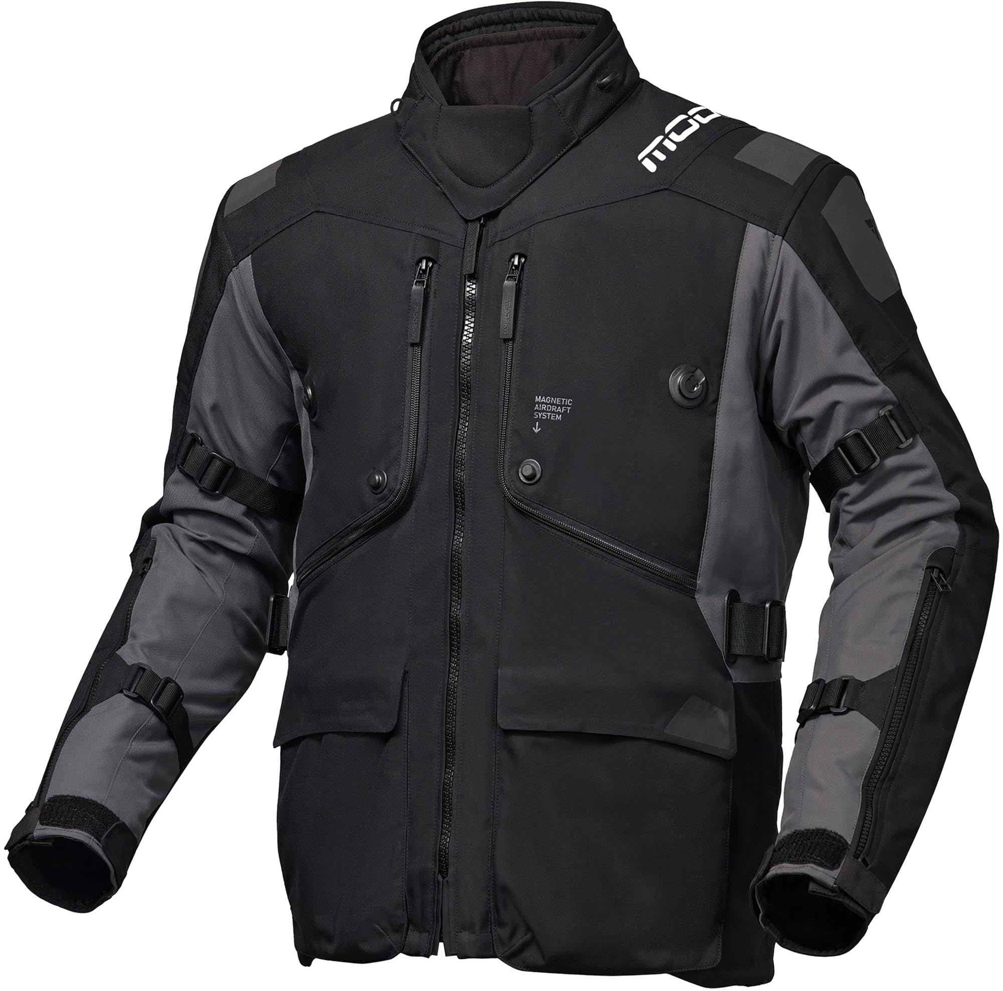 Modeka Aeris II Kurtka tekstylna motocyklowa, czarny/ciemnoszary, M