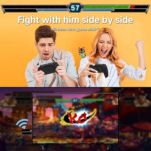 Miniatura 2 de Consola de juegos retro, 23 emuladores incorporados con más de 20,000 juegos, palo de juego de salida HDMI 4k, palo conectado a la TV, videojuegos