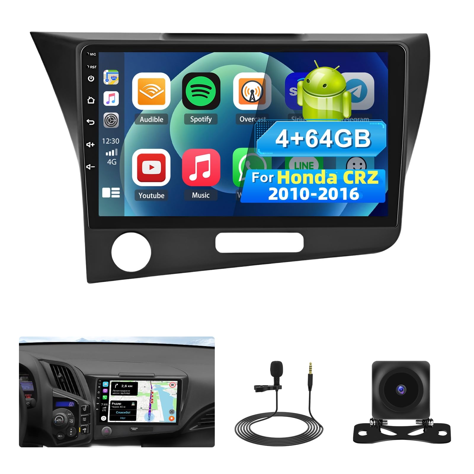 Amazon.com: 4G+64G Car Radio Upgrade for Honda CRZ 2010 2011 2012