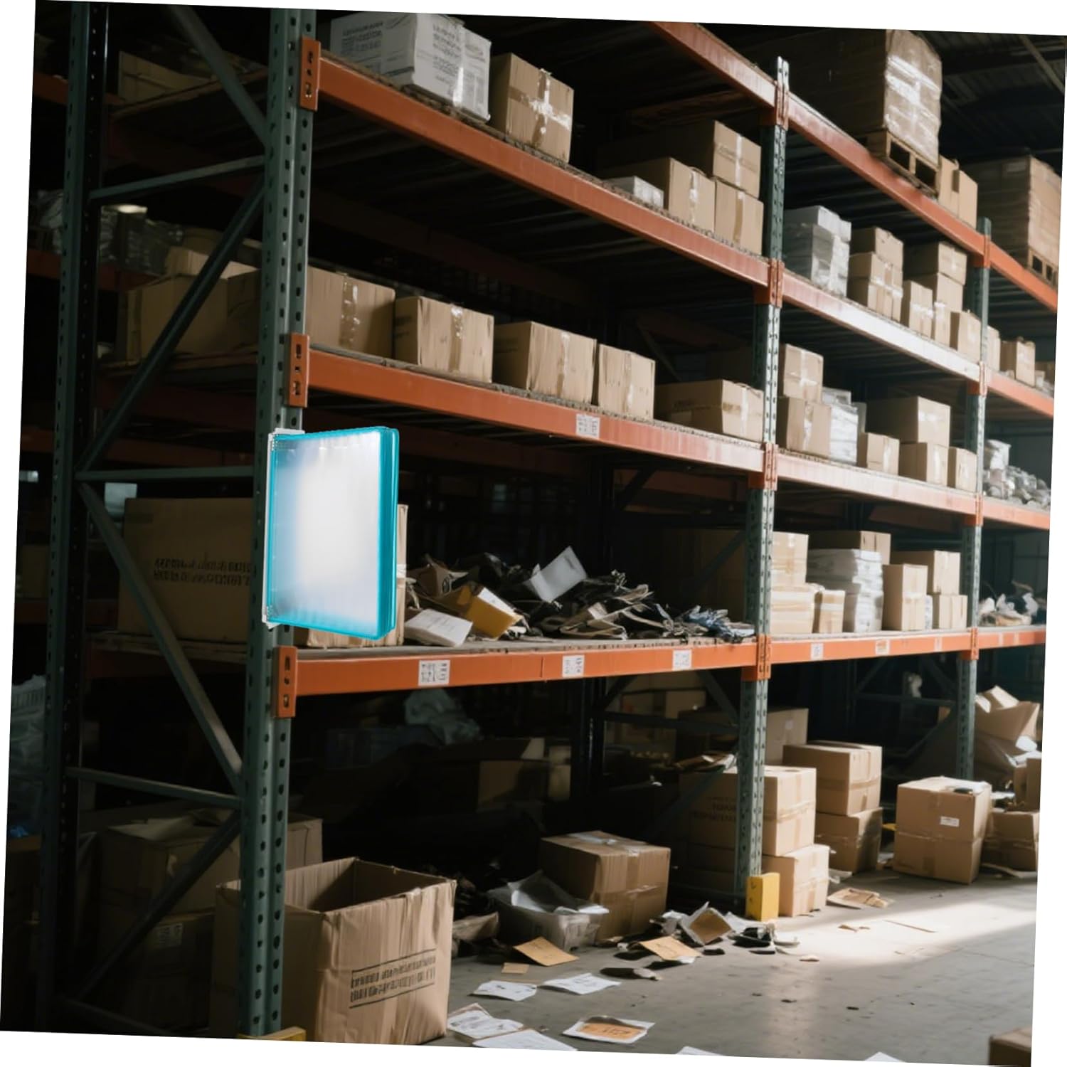 VILLCASE Wall Mounted Flip Display Folder Wall File Organizer Metal PVC Catalog Rack for Office Workshop Space Saving for Enhanced Productivity Green